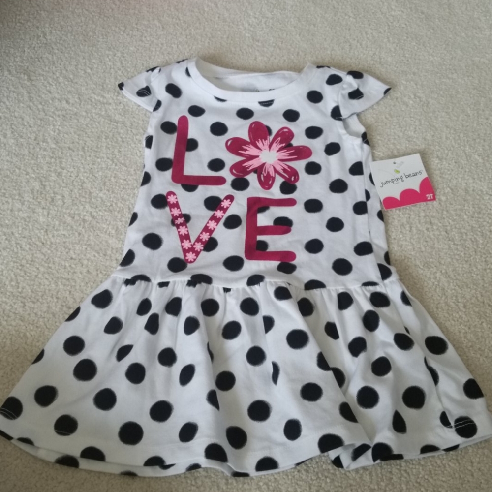 3 for $30. Girls short sleeve polka dot dress